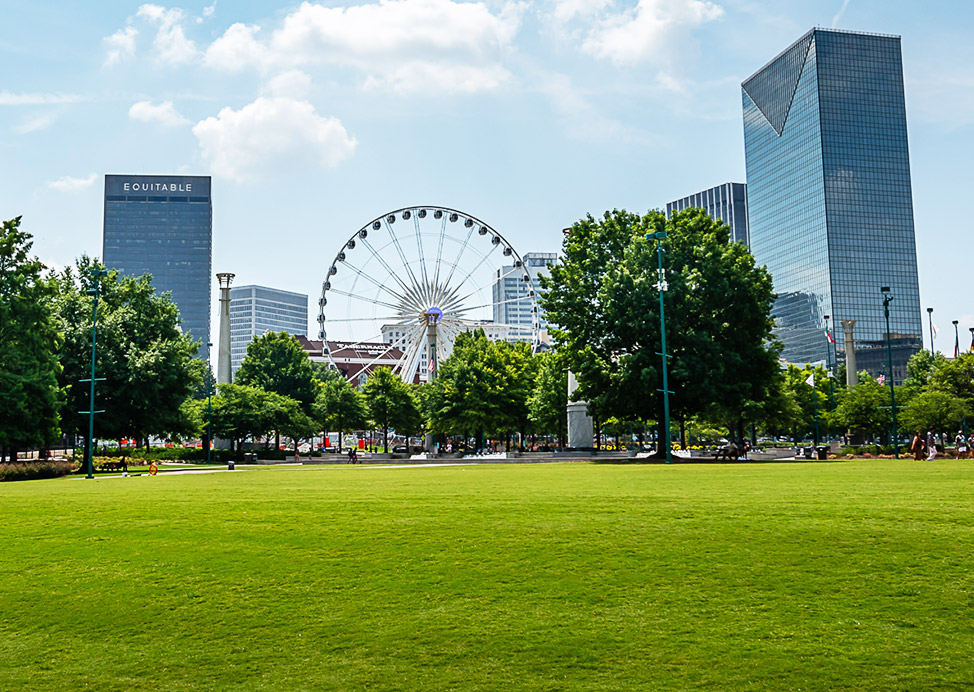 Centennial Olympic Park Near Our Hotel in Atlanta
